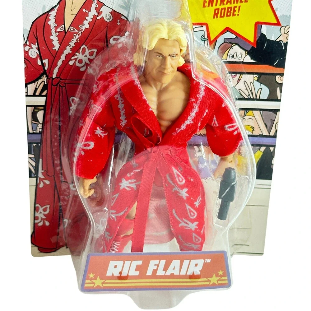 Mattel WWE Superstars Series 1 Ric Flair Action Figure with Red Entrance Robe